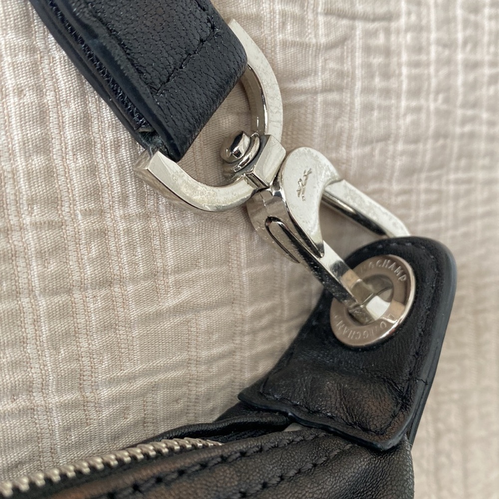 Longchamp Le Pliage Cuir Brown Leather Bag - Picture 3 of 12